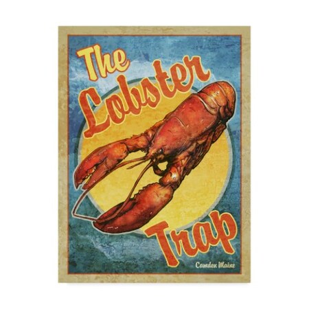 Trademark Fine Art Old Red Truck 'The Lobster Trap' Canvas Art, 18x24 ALI31605-C1824GG